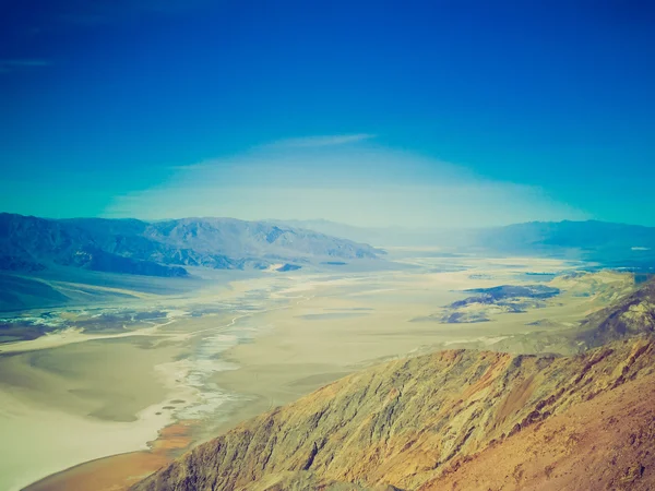 Retro olhar ponto Zabriskie no Vale da Morte — Fotografia de Stock