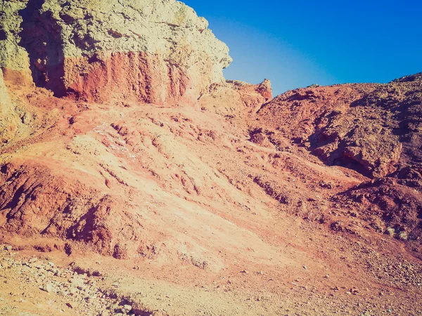 Retro look Artists Drive in Death Valley — Stock Photo, Image