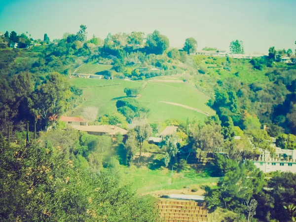 Vista retro de Los Ángeles California — Foto de Stock