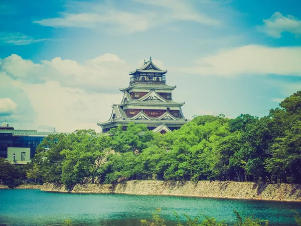 Retro olhar Santuário de Hiroshima Gokoku — Fotografia de Stock