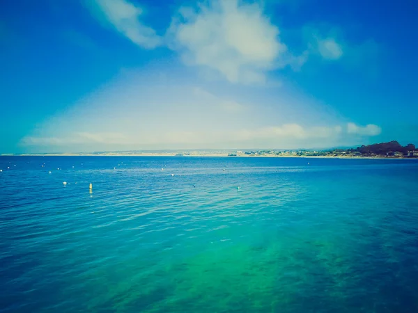 Retro se Big Sur beach Kalifornie — Stock fotografie