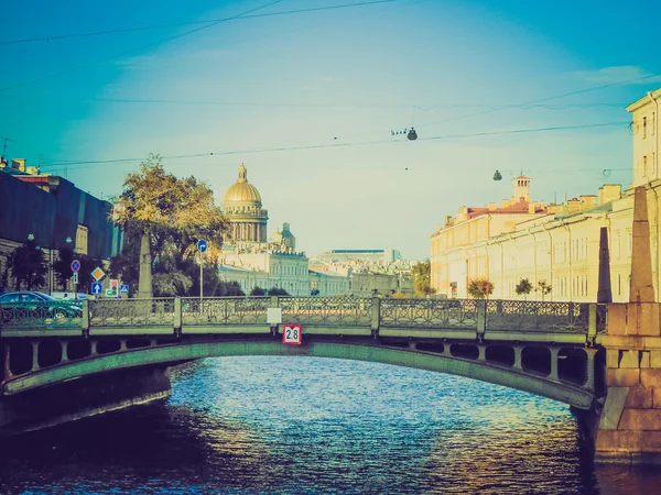 レトロな外観は、ロシアをサンクトペテルブルクします。 — ストック写真