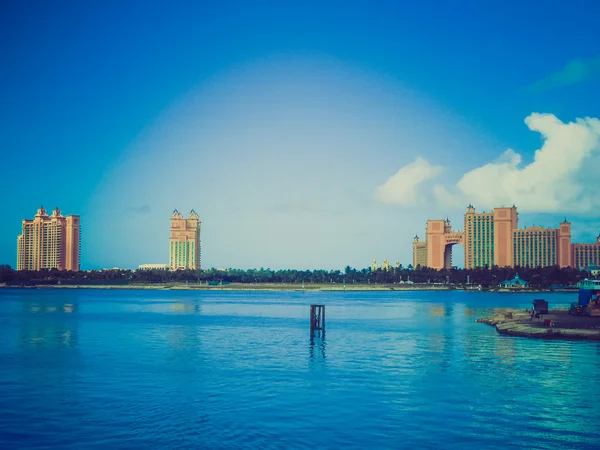 Aspetto retrò Veduta di Nassau — Foto Stock