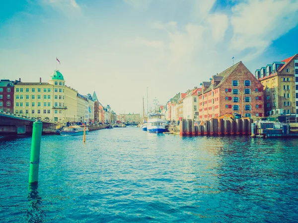 Kopenhaga danmark w stylu retro — Zdjęcie stockowe