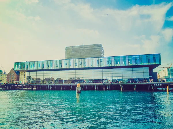 Retro look Royal Danish Playhouse in Copenhagen — Stock Photo, Image