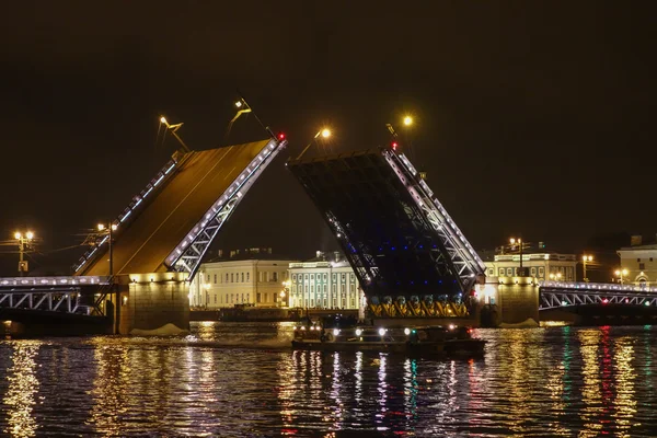 El Puente del Palacio en San Petersburgo Rusia — Foto de Stock