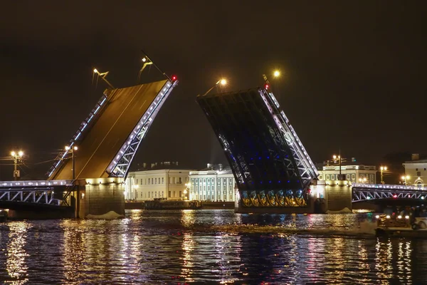 A Palace Bridge, St Petersburg, Oroszország — Stock Fotó