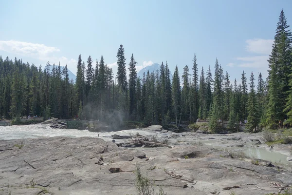 Alberta Athabasca-vízesés — Stock Fotó