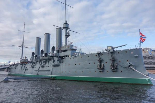 Aurora schip in Sint-Petersburg — Stockfoto