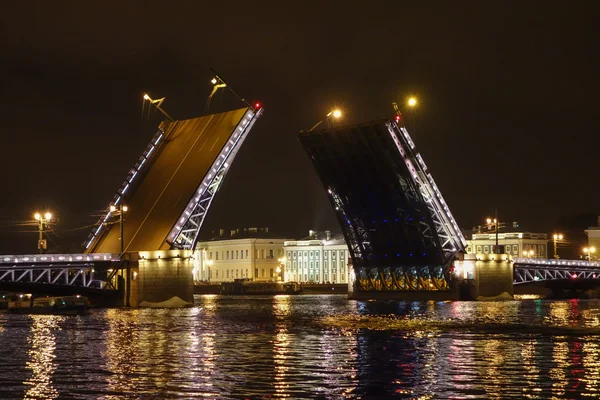 A Palace Bridge, St Petersburg, Oroszország — Stock Fotó