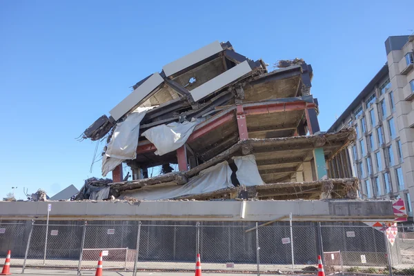 Ruinas del terremoto en Christchurch — Foto de Stock
