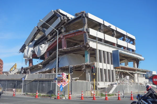 Ruiny zemětřesení v Christchurch — Stock fotografie