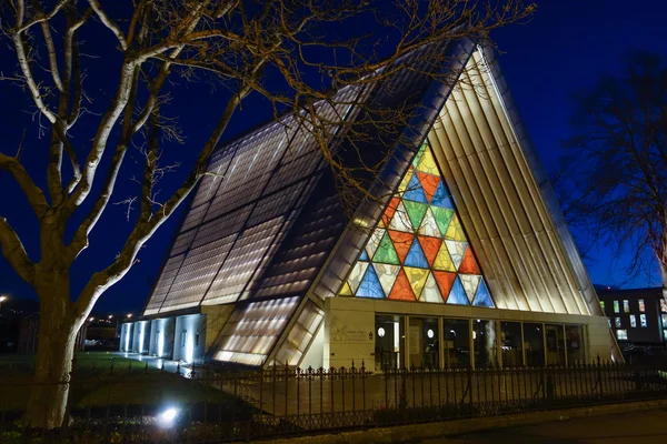 Catedral de transição em christchurch — Fotografia de Stock