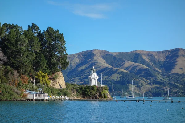 Porto della baia di Akaroa — Foto Stock