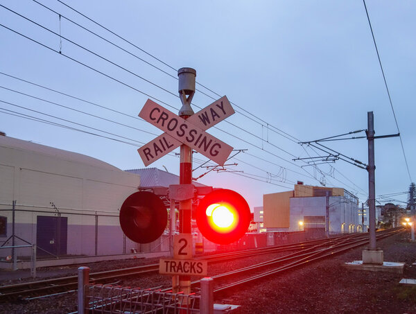 Level crossing sign