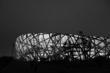 National Stadium in Beijing clipart