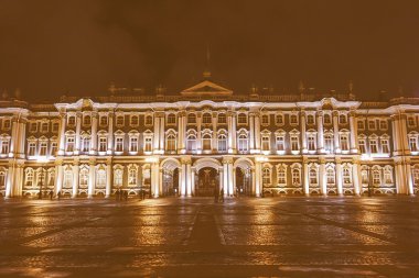 Kışlık Sarayın St Petersburg Rusya'nın seyir retro