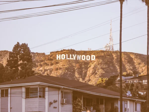 Retro patrząc Hollywood Los Angeles — Zdjęcie stockowe