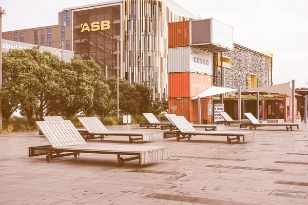 Retro op zoek weergave van Auckland — Stockfoto