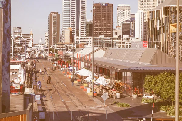 Vista retrô de Auckland — Fotografia de Stock