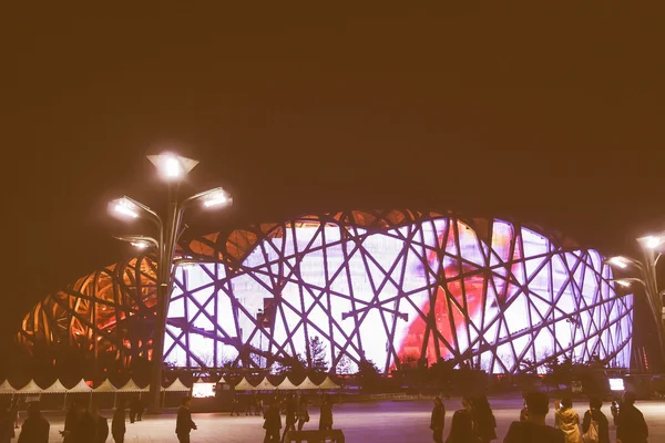 Retro looking National Stadium in Beijing — Stock Photo, Image