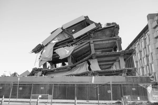 Rovine del terremoto a Christchurch — Foto Stock