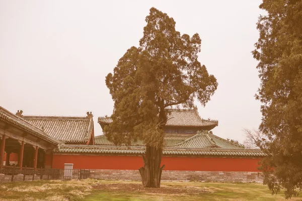 Retro patrząc Temple of Heaven w Pekinie — Zdjęcie stockowe