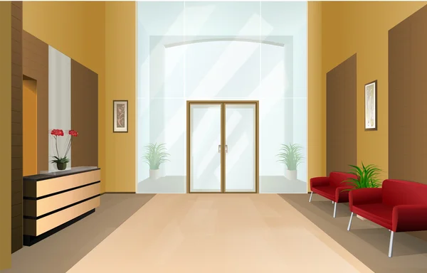 Modern ofis salonu iş merkezi