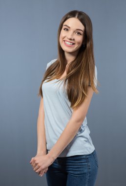 Sevinç ifade pozitif kız