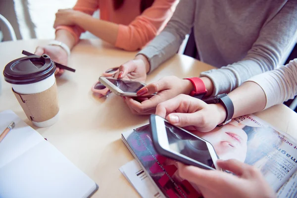 Modern technologies. Always connected persons — Stock Photo, Image