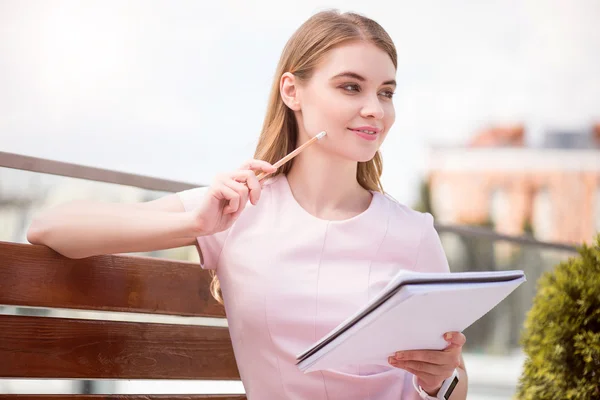 Modern young businesswoman — Stock Photo, Image