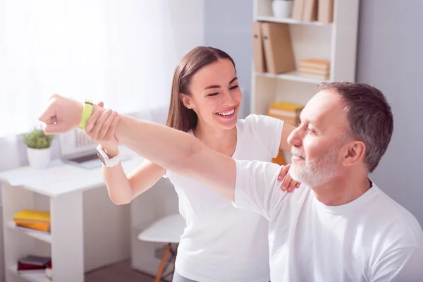 Fisioterapia reabilitação moderna — Fotografia de Stock