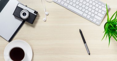 Ofiste tabloda Üstten Görünüm