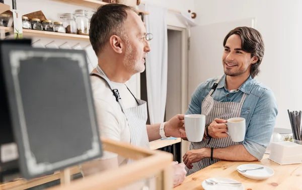 Affari di caffè moderni — Foto Stock