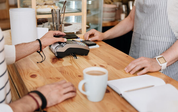 Modern cafe business