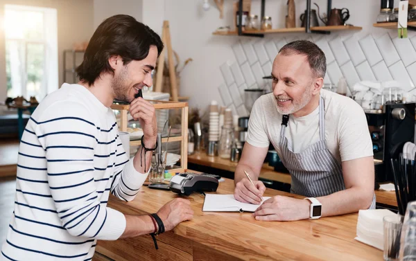 Affari di caffè moderni — Foto Stock