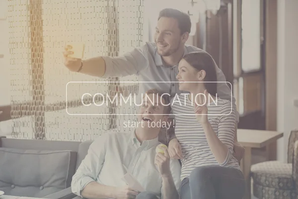 Concepto de Comunicación Moderna — Foto de Stock