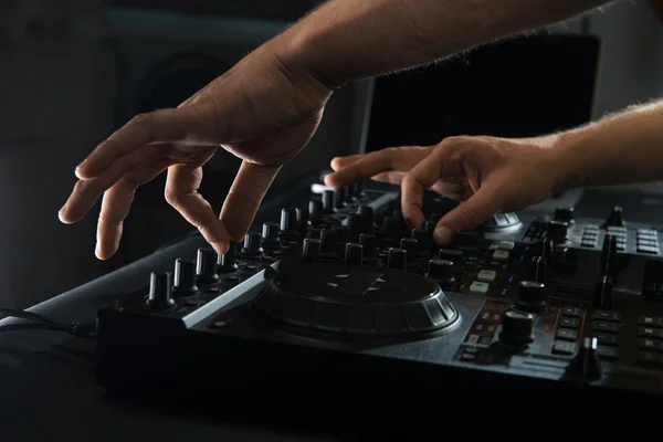 Dj mixer closeup portrait — Stock Photo, Image