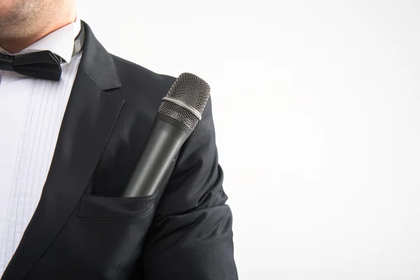 Microphone in the pocket — Stock Photo, Image