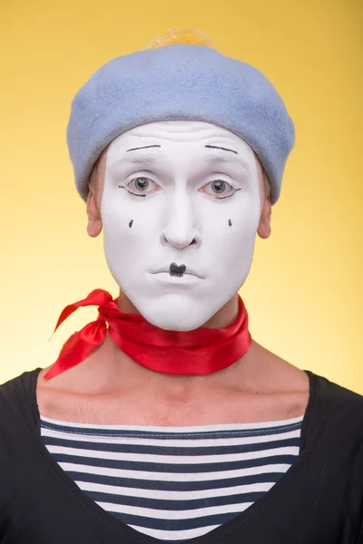 Portrait of male mime — Stock Photo, Image