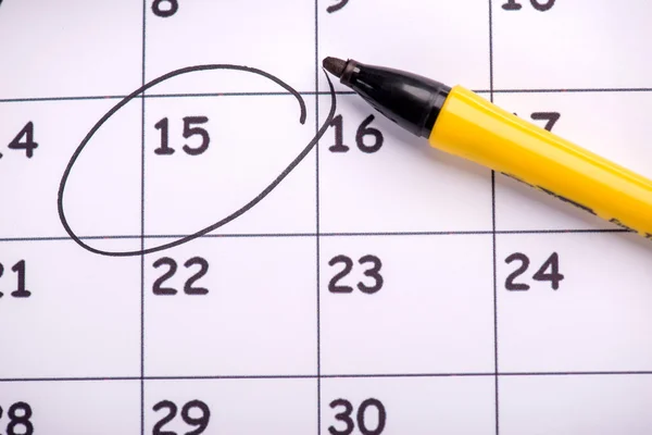 Close-up photo of calendar — Stock Photo, Image