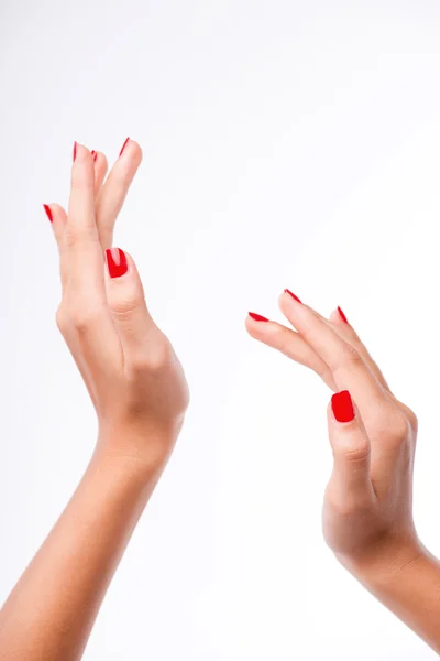 Le mani di donna che vanno ad applauso — Foto Stock