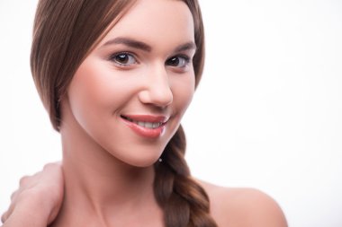 Güzel kız farklı duygular ifade eder.