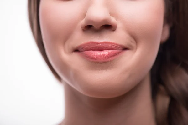 Girl lips — Stock Photo, Image