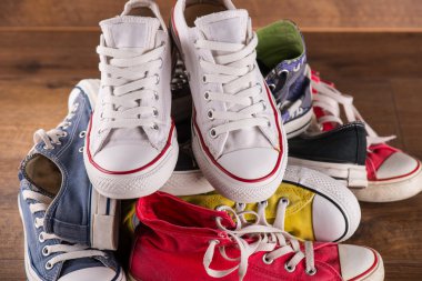 katta çok renkli gençlik spor ayakkabı