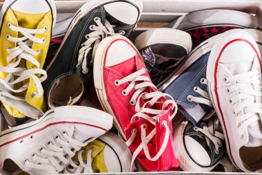 katta çok renkli gençlik spor ayakkabı