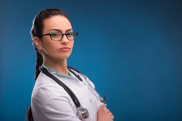 Woman doctor in glasses — Stock Photo, Image