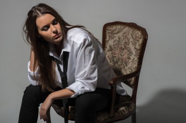 seksi genç beyaz kadın