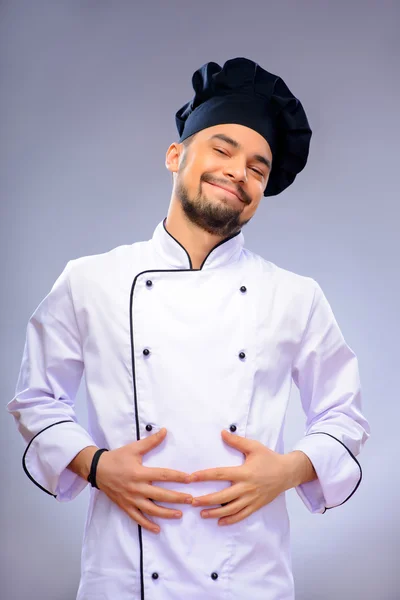 Portrait of young handsome cook — Stock Photo, Image