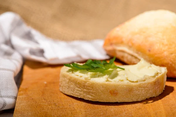 Výborný chléb s máslem — Stock fotografie